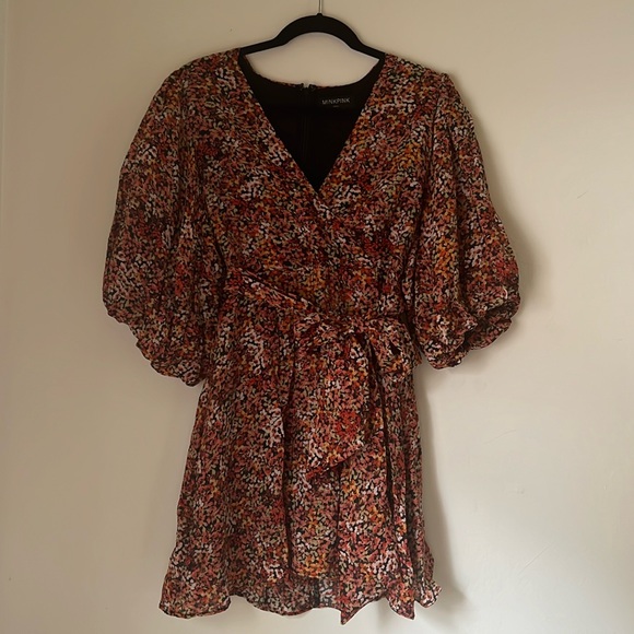 MINKPINK Gabae Wrap Floral Minidress - Picture 2 of 5